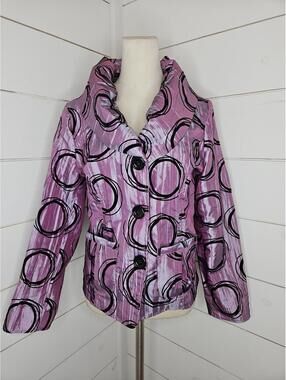 Bala Bala XL purple with black details dramatic jacket